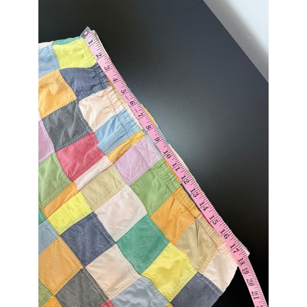 Vtg Orvis Patchwork Pull On Pants Multicolored High Rise XL Checkerboard Pattern - Picture 9 of 12